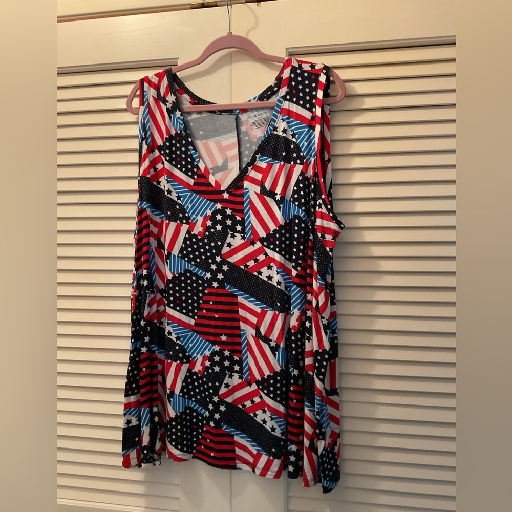Lane Bryant Stars and Stripes Tank Top